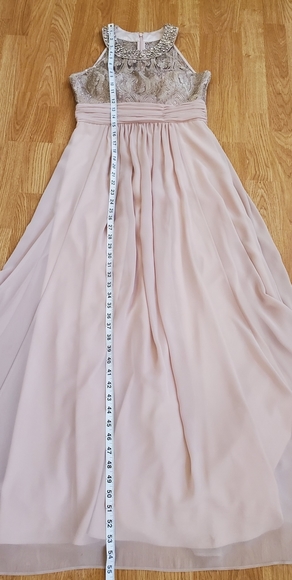 Eliza J Lace Bodice Gown size 2 Petite in Beige - Picture 9 of 13